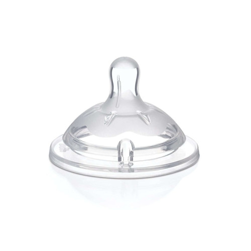 Chicco Chicco Natural Feeling, Antikolikventil, Transparent, Siliko...