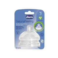 Produktbild för Chicco Natural Feeling, Antikolikventil, Transparent, Siliko...