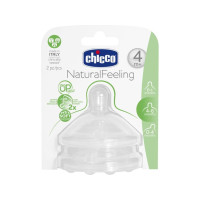 Produktbild för Chicco Natural Feeling, Antikolikventil, Transparent, Siliko...