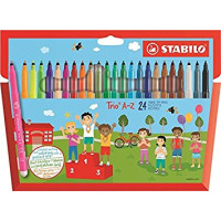 Produktbild för Stabilo Trio A-Z barnpenna 24 färger