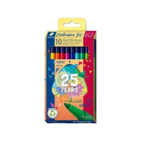Produktbild för Fineliner Staedtler® triplus® Color 323 med 8+2 stk. ass. fa...