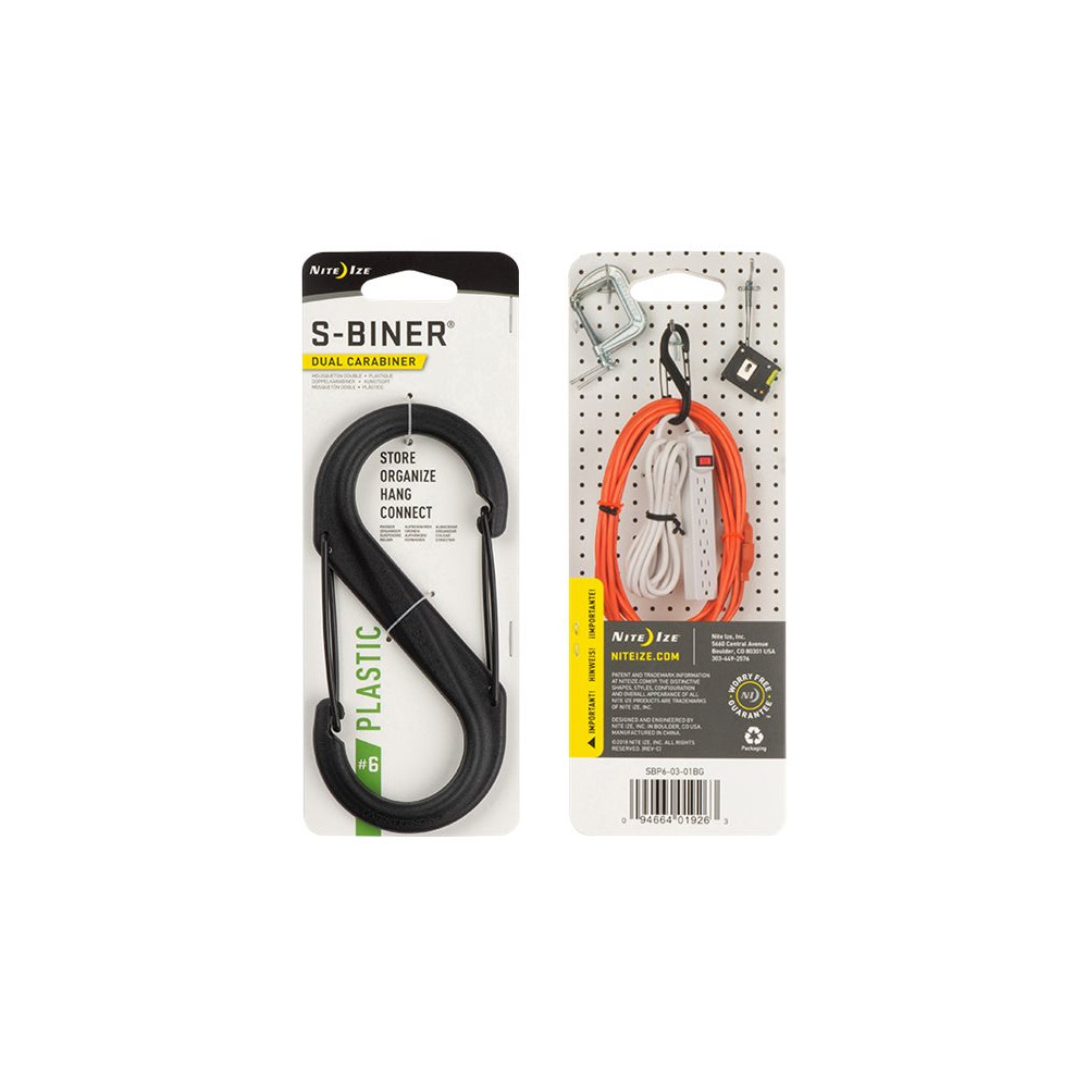 Produktbild för Nite Ize S-Biner Plastic Dual Carabiner #6 - karbinklämma
