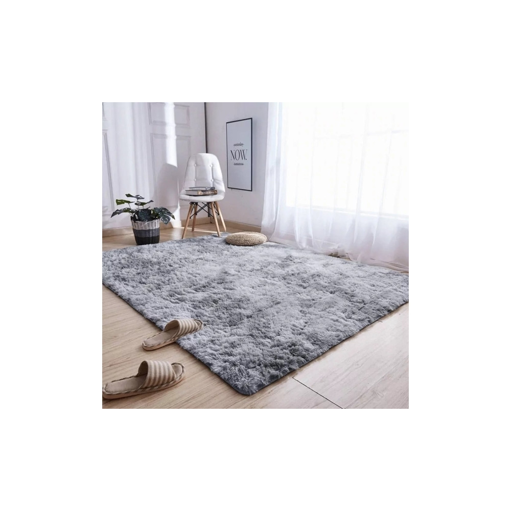 Produktbild för Strado Ombre Shaggy Matta 300x400 OmbreSilver (Ljusgrå) univ...