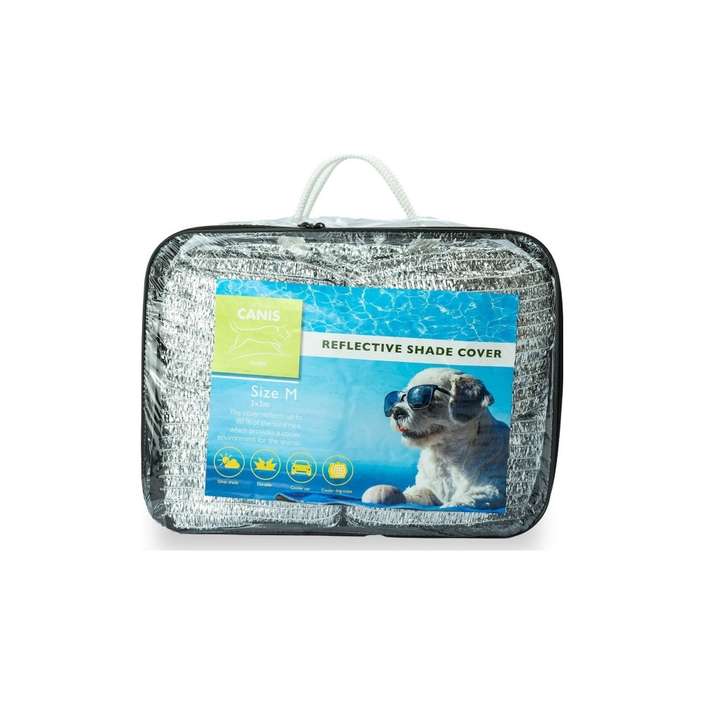 Produktbild för Active Canis, Reflekterande silverskärm, duk,, M 3x3 m, skär...