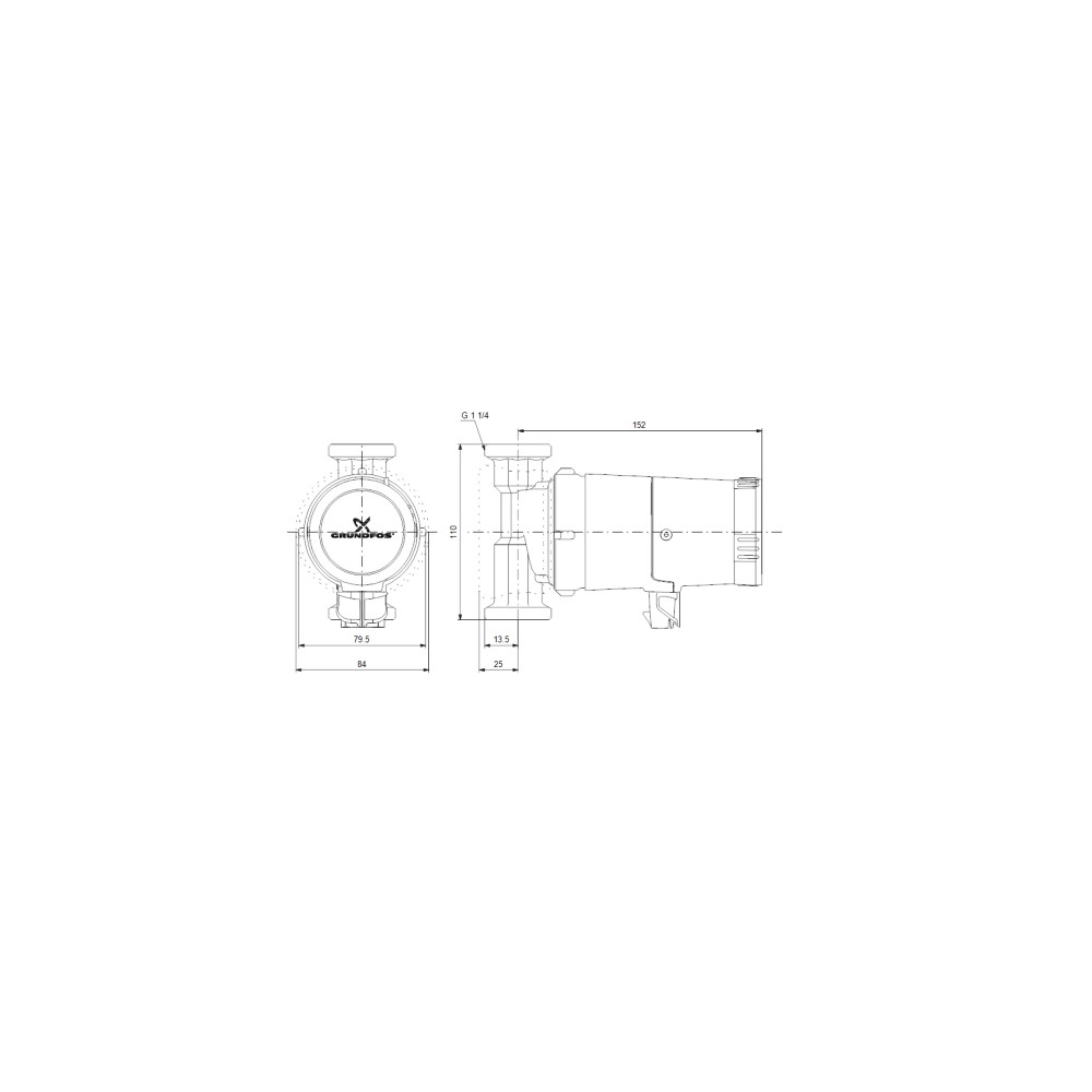 Produktbild för Grundfos COMFORT 15-14 BXA PM