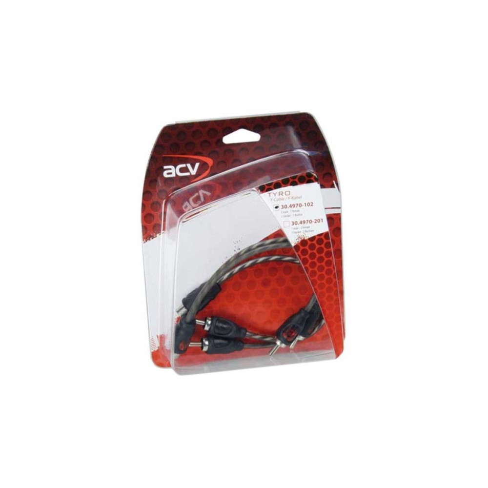 Produktbild för ACV 30.4970-102, RCA, Manlig kontakt, 2 x RCA, Kvinnlig kont...