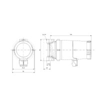 Produktbild för Grundfos cirkulationspump UP 15-14 B TA 80 mm för varmvatten...