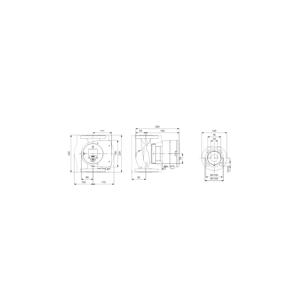 Produktbild för Grundfos Magna3 32-80 F220