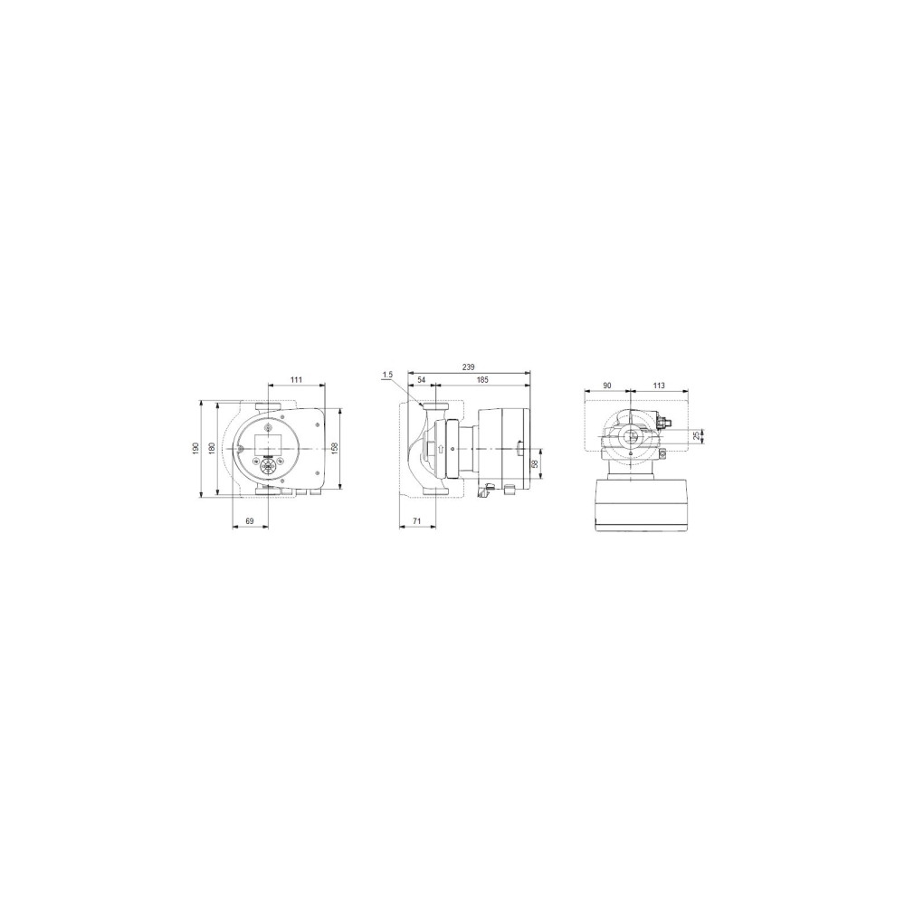 Produktbild för Grundfos Magna3 25-120 180