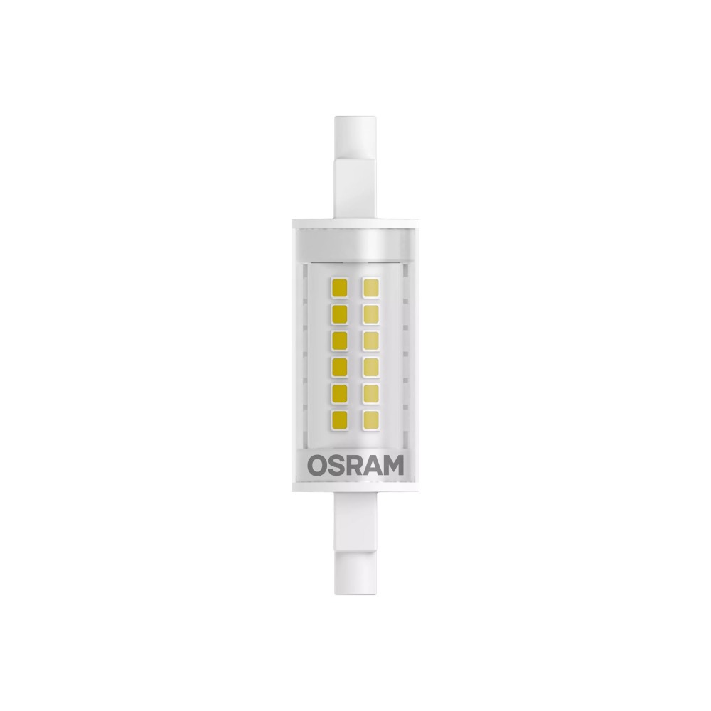 Produktbild för OSRAM LED SLIM LINE - LED-glödlampa - form: majs - klar finish - R7s - 7 W - varmt vitt ljus - 2700 K