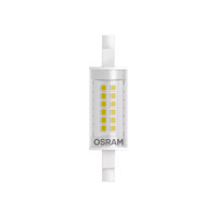 Produktbild för OSRAM LED SLIM LINE - LED-glödlampa - form: majs - klar finish - R7s - 7 W - varmt vitt ljus - 2700 K