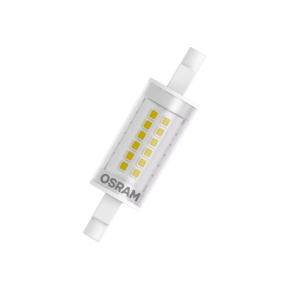 Produktbild för OSRAM LED SLIM LINE - LED-glödlampa - form: majs - klar finish - R7s - 7 W - varmt vitt ljus - 2700 K