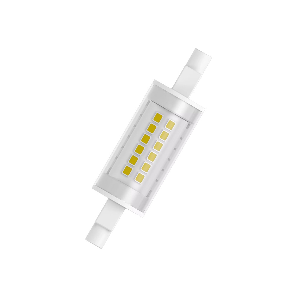 Produktbild för OSRAM LED SLIM LINE - LED-glödlampa - form: majs - klar finish - R7s - 7 W - varmt vitt ljus - 2700 K