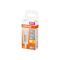 Produktbild för OSRAM LED SLIM LINE - LED-glödlampa - form: majs - klar finish - R7s - 7 W - varmt vitt ljus - 2700 K