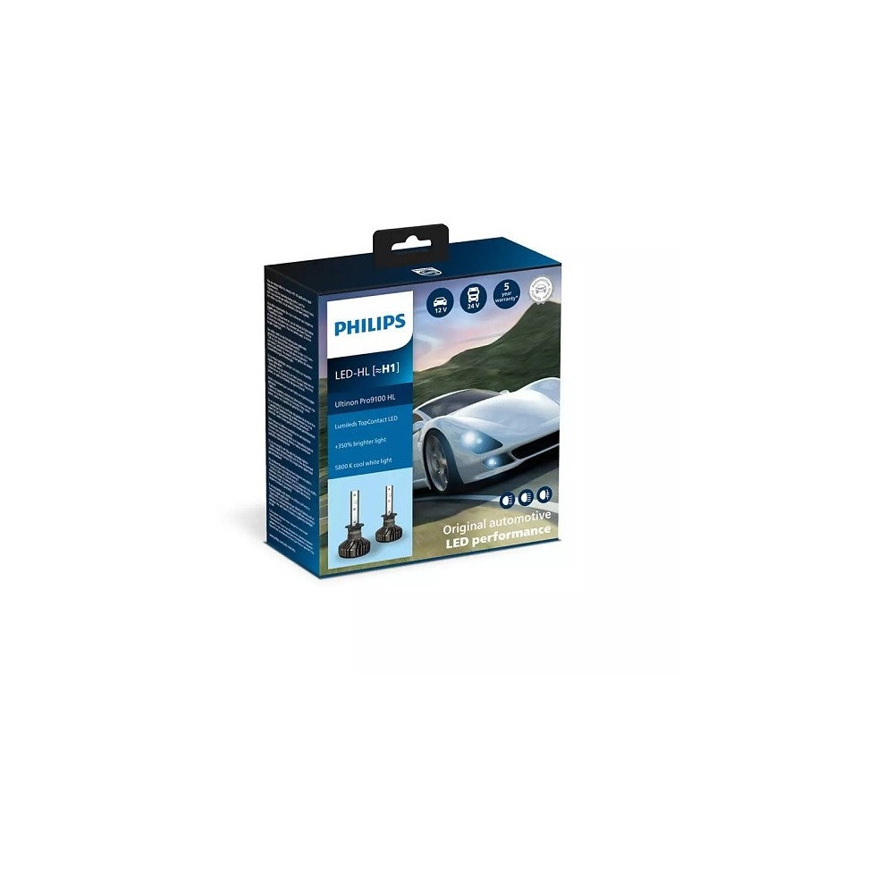 Produktbild för Philips Ultinon Pro9100 LED H1 12/24V