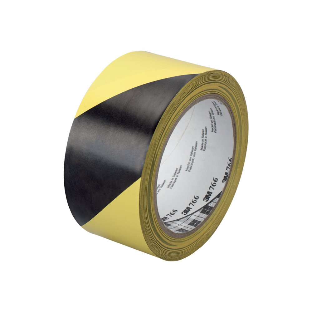 Produktbild för Scotch 766i markeringstejp - 50 mm x 33 m - svart, gul