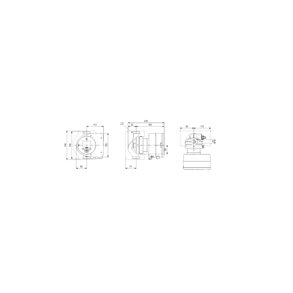 Produktbild för Grundfos Magna3 25-60 180