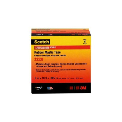 3M 3M Rubber Mastic Tape, Svart, Gummi, 500 V, RoHS 2011/65/EU,...