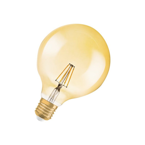 LEDVANCE OSRAM Vintage 1906 LED - LED-glödlampa med filament - form: G125 - klar finish - E27 - 2.8 W - varmt vitt ljus - 2400 K