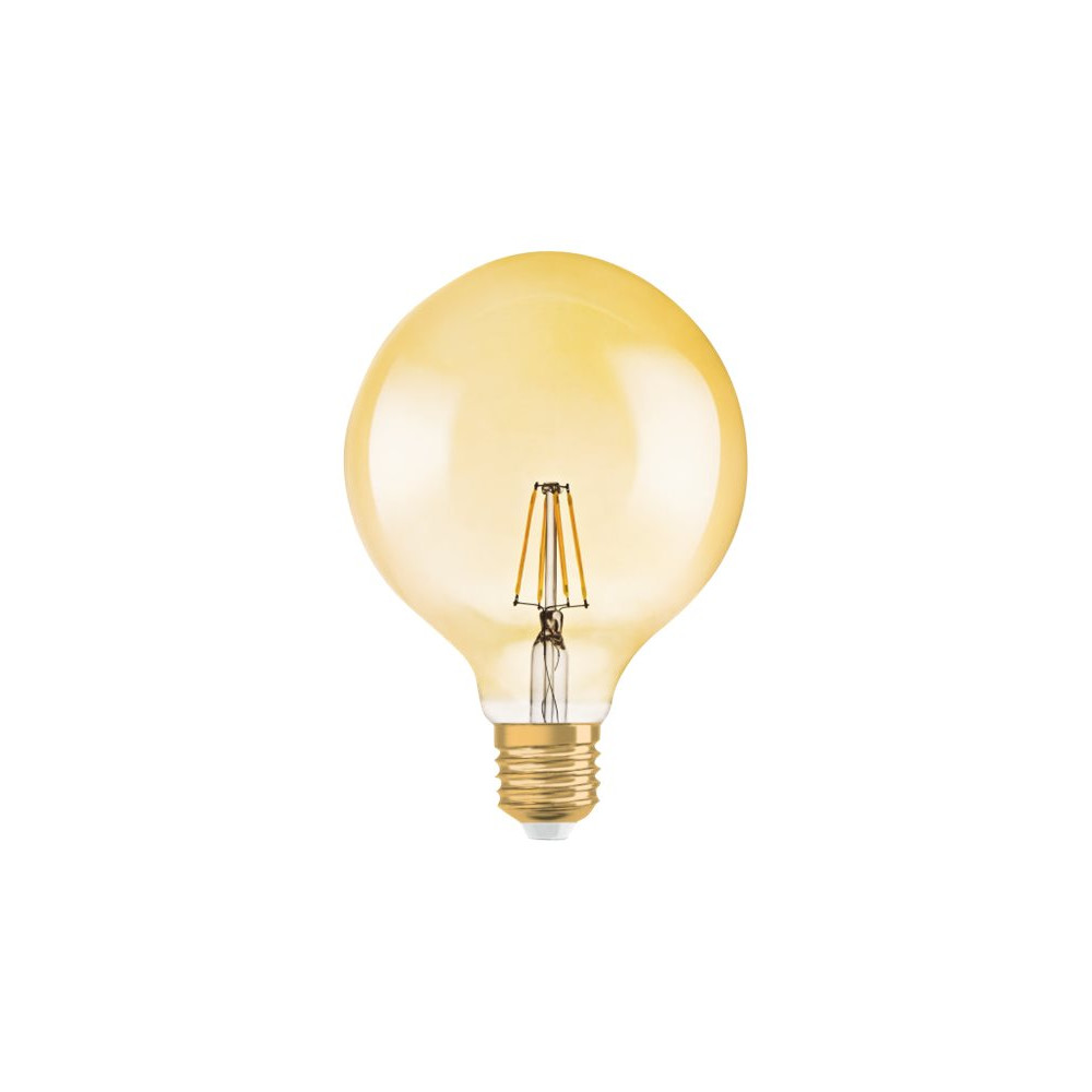 Produktbild för OSRAM Vintage 1906 LED - LED-glödlampa med filament - form: G125 - klar finish - E27 - 2.8 W - varmt vitt ljus - 2400 K