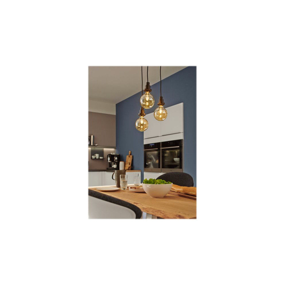 Produktbild för OSRAM Vintage 1906 LED - LED-glödlampa med filament - form: G125 - klar finish - E27 - 2.8 W - varmt vitt ljus - 2400 K