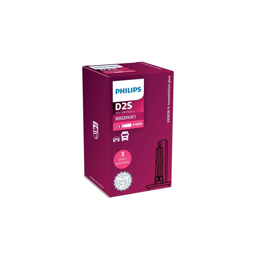 Produktbild för Philips D2S X-tremeVision Xenon 35W 12V+ 50%