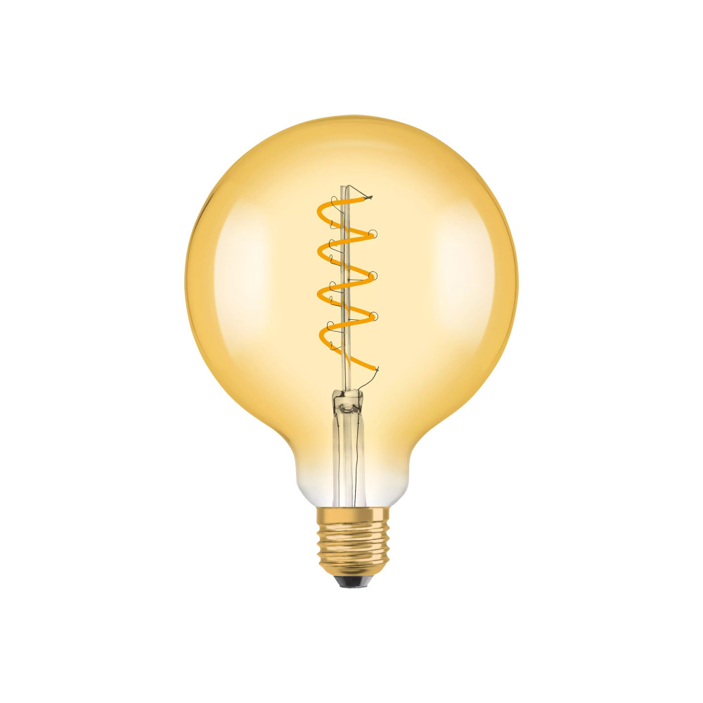 Produktbild för OSRAM Vintage 1906 - LED-glödlampa med filament - form: G125 - E27 - 5 W - varm komfortbelysning - 2000 K