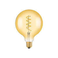 Produktbild för OSRAM Vintage 1906 - LED-glödlampa med filament - form: G125 - E27 - 5 W - varm komfortbelysning - 2000 K