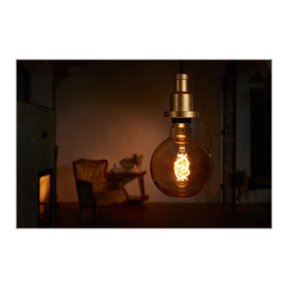 Produktbild för OSRAM Vintage 1906 - LED-glödlampa med filament - form: G125 - E27 - 5 W - varm komfortbelysning - 2000 K