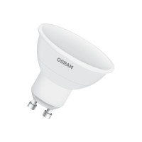 Produktbild för OSRAM LED STAR+ - LED-glödlampa - glaserad finish - GU10 - 4.2 W - RGBW/varmvitt ljus - 2700 K