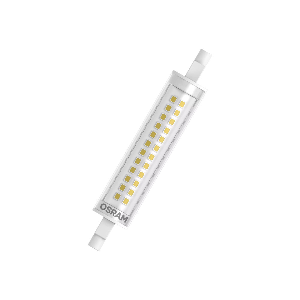 Produktbild för OSRAM LED SLIM LINE - LED-glödlampa - form: majs - klar finish - R7s - 12 W - varmt vitt ljus - 2700 K