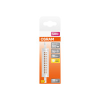 Produktbild för OSRAM LED SLIM LINE - LED-glödlampa - form: majs - klar finish - R7s - 12 W - varmt vitt ljus - 2700 K