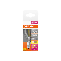 Produktbild för OSRAM LED THREE STEP CLASSIC P - LED-glödlampa - form: P40 - klar finish - E14 - 4 W - varmt vitt ljus - 2700 K