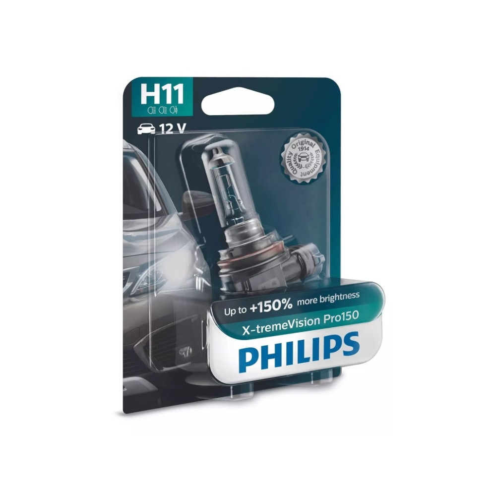 Produktbild för Philips Ljuskälla typ: H11, förpackning med 1 bilstrålkastar...