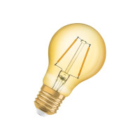 Produktbild för OSRAM Vintage 1906 CLAS A - LED-glödlampa med filament - form: A60 - klar finish - E27 - 2.5 W - varmt vitt ljus - 2400 K