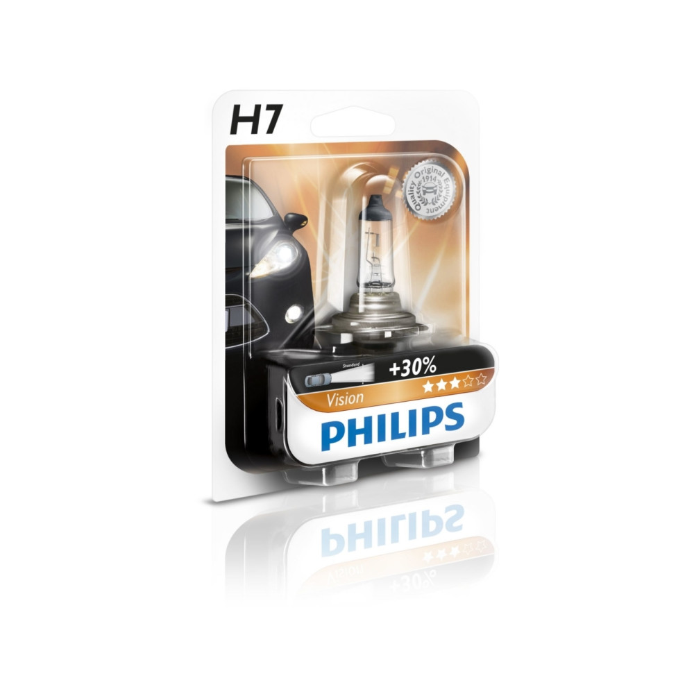 Produktbild för Philips Vision H7 55W 12V Blister