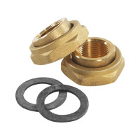 Produktbild för Grundfos mässing unionsats 1 1/2" överfall x 1" hylsa för dr...