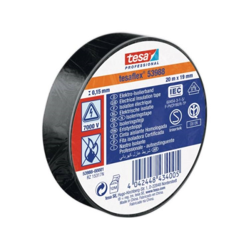 tesa tesa 53988-00001-00 isoleringstejp ® Professional svart (L x...