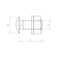 Produktbild för OBO Bettermann FRS 10X25 F TPS 6407536 Runde, flade skruer 1...