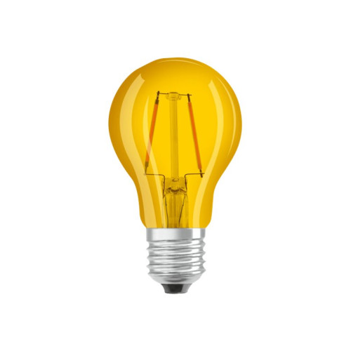 LEDVANCE OSRAM STAR CLASSIC A Décor - LED-glödlampa med filament - form: A60 - E27 - 2.5 W - gult ljus - 2200 K