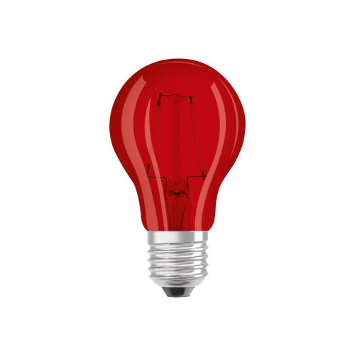 LEDVANCE OSRAM LED STAR Décor - LED-glödlampa med filament - E27 - 2.5 W - rött ljus - 1000 K