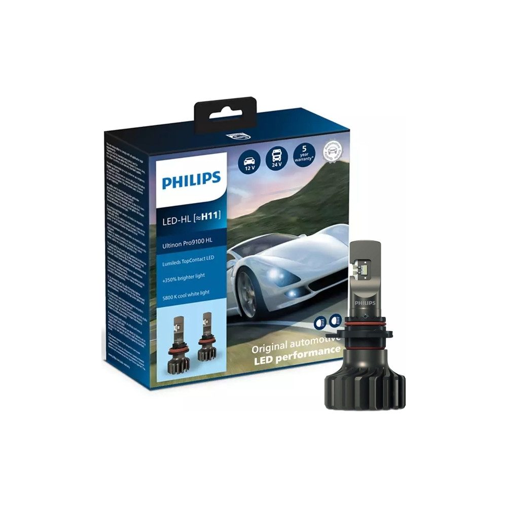 Produktbild för Philips Ultinon Pro9100 LED H11 12/24V