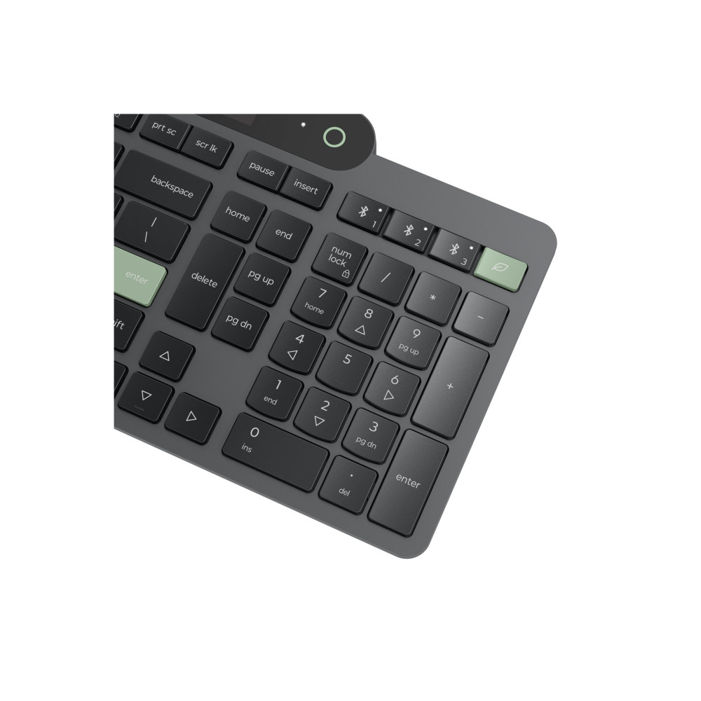 Produktbild för Lenovo - tangentbord - self-charging - QWERTY - Nordisk - svart Inmatningsenhet