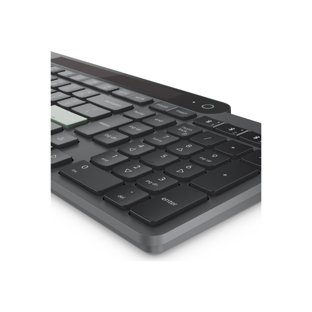 Produktbild för Lenovo - tangentbord - self-charging - QWERTY - Nordisk - svart Inmatningsenhet