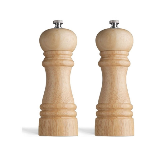 Lou Laguiole Classic 6755 peppar- & saltkvarnset (2 delar) i trä 15 cm i...