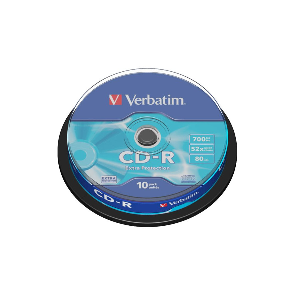 Produktbild för Verbatim - CD-R x 10 - 700 MB - lagringsmedier