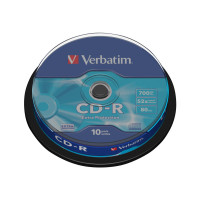 Produktbild för Verbatim - CD-R x 10 - 700 MB - lagringsmedier