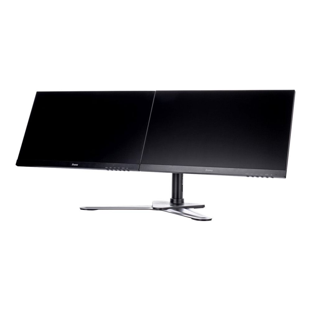 Produktbild för Iiyama DS1002D-B1 ställ - justerbar arm - för 2 monitorer - svart