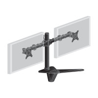 Produktbild för Iiyama DS1002D-B1 ställ - justerbar arm - för 2 monitorer - svart