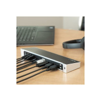 Produktbild för StarTech.com 4K USB-C-docka för tre skärmar med 5 USB 3.0-portar - dockningsstation - USB-C - HDMI, 2 x DP - 1GbE